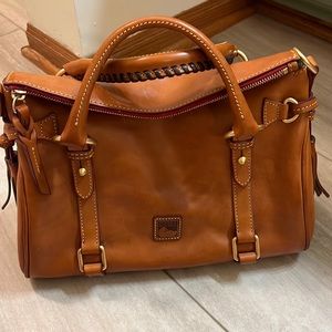 Dooney & Bourke Natural Brown Florentine Satchel